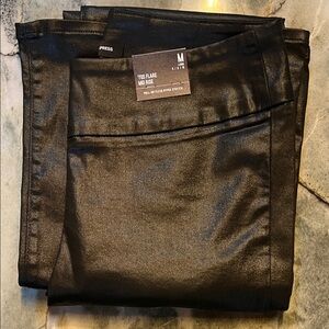 Express Midnight Black ‘70’s Flare Pants Size M Long